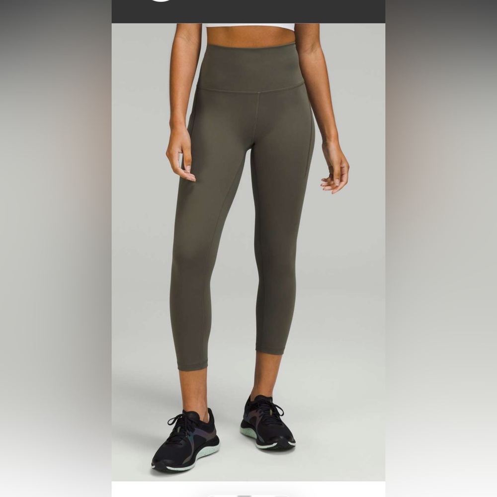 lululemon Wunder Train HR Crop 23" COBN in size 10 NWT